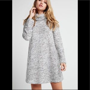 bcbgeneration boucle cowl neck sweater dress